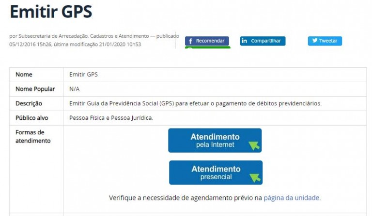 GPS EM ATRASO 2021 → Atualizar, Como Emitir, Cálculo GPS